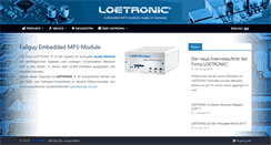 Desktop Screenshot of loetronic.de